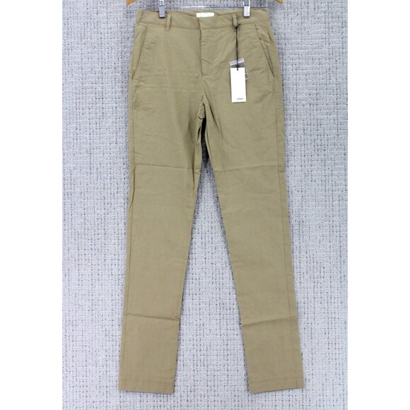 Swet Tailor Chino Pants Mens 28X32 Brown Solid Casual Flat Front Flexible NWT - Picture 1 of 7